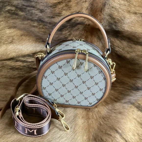 FIDM YIQBEI Monogram Round Crossbody Handbag - Picture 2 of 11